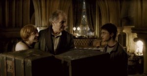 Harry demandant un antidote pour Ron
